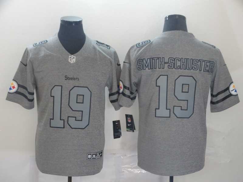 Nike Steelers 19 JuJu Smith-Schuster 2019 Gray Gridiron Gray Vapor Untouchable Limited Jersey,We sell and wholesale Nike Steelers 19 JuJu Smith-Schuster 2019 Gray Gridiron Gray Vapor Untouchable Limited Jersey on line form chian!